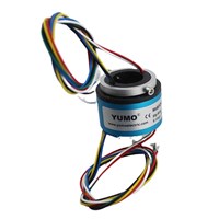 YUMO  Through bore slip ring H2042-0605-60417 6wires ring connector