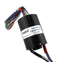 SR1254-24 24 wires OD 54mm bore size 12.7mm through bore Electrical slip ring Rotary Joint Crane