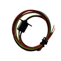 250rpm Conductive 6 Wire Capsule Slip Ring SR012A-6 2A Electrical Motor Slip Ring With 6 Wire Through Bore Slip Ring 6 Wires Electric Swivel Connector Rotary Electrical Interface Commutator Collector Electrical Rotary Joint