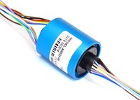 5mm Hole Size Mini Through Hole Precision Slip Ring 2-12circuits Signal For Each Wires Is 2A