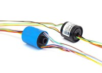 5mm Hole Size Mini Through Hole Precision Slip Ring 2-12circuits Signal For Each Wires Is 2A