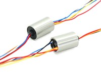Mini Smooth Rotating Capsule Slip Ring With 90° V Groove