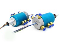 4 Channel Pneumatic Ethernet Rotary Joint Slip Ring 2A-800A