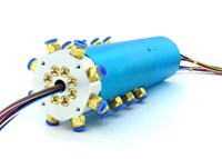 Custom Pneumatic Rotary Union Slip Ring Electrical Connector 250RPM