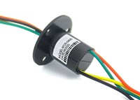 Miniature Capsule Slipring Electrical Slip Ring OD 12.5mm 6~18 Circuits Signal