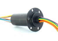 IP51 Rotary Capsule Hybrid Slip Ring Compact Rotary Union Electrical Connector