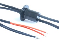 250RPM Custom Slip Ring 6 Wire Capsule Slip Ring With Flange 50A