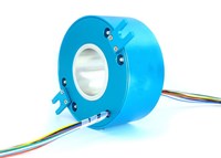 OEM Hollow Electrical Pancake Flat Slip Ring Assembly With 80mm Through Bore