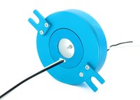 60RPM Flat Disc Pancake Slip Ring 4 Circuits 10A 25.4mm