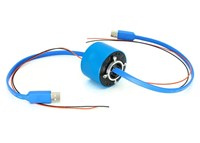 Industrial Electrical Separate Slip Ring Single Channel USB2.0 IEEE1394 56mm