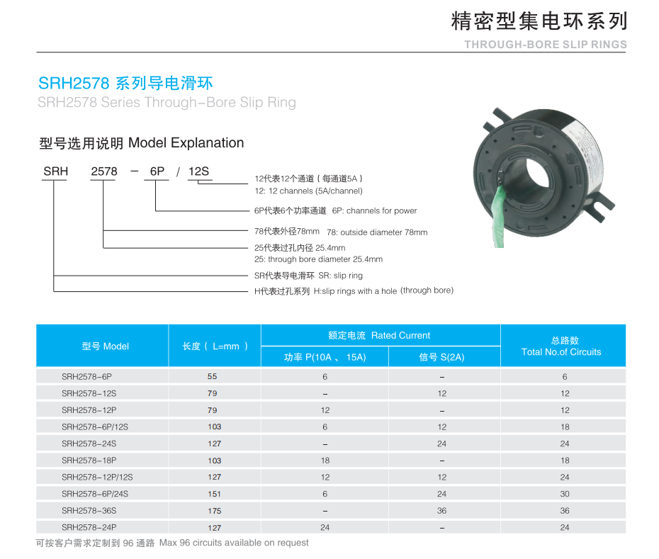 YUMO Slip ring SRH-2578-2P